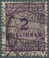 Deutsches Reich - Inflation: 1923, 2 Mio. Dunkelpurpur, Die Außerordentlich Seltene Farbvariante, Se - Lettres & Documents