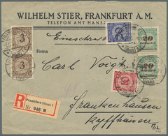 Deutsches Reich - Inflation: 1923, 20 Mrd. M. Korbdeckel Gezähnt Im Senkrechten Paar In Mischfrankat - Lettres & Documents