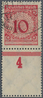 Deutsches Reich - Weimar: 1923, 10 Pfg. Rentenpfennig Mit Unten Anhängendem, Vollständigem Leerfeld - Unused Stamps