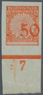 Deutsches Reich - Weimar: 1923, Freimarke Korbdeckel 50 (Pf) Ungezähnte Probe Auf Ungummiertem Ohne - Unused Stamps