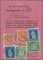 Deutsches Reich - Weimar: 1924, Postlagerkarte Aus Berlin Mehrfach Verlängert, Dazu Drucksache Ab Ei - Neufs