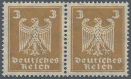 Deutsches Reich - Weimar: 1924, 3 Pf. Reichsadler Mit Wz. Y (liegend), Postfrisch Im Waagerechten Pa - Unused Stamps