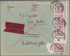 Deutsches Reich - Weimar: 1929, 15 Pfg. Steinadler Im Senkrechten 3-er-Streifen Aus Der Rechten Unte - Unused Stamps