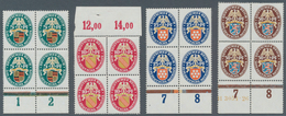Deutsches Reich - Weimar: 1926, Deutsche Nothilfe: Landeswappen, Postfrischer Viererblocksatz Je Vom - Unused Stamps