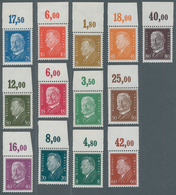 Deutsches Reich - Weimar: 1928, Einheitlicher Ungefalteter Luxus-Oberrandsatz "Reichspräsidenten" Im - Unused Stamps