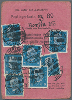 Deutsches Reich - Weimar: 1930, 25 Pfg. Reichspräsident Hindenburg 7x Auf Einer Enorm Seltenen Roten - Neufs