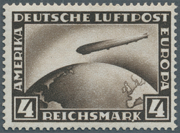 Deutsches Reich - Weimar: 1929, 4 RM Schwarzbraun Mit Plattenfehler "Punkt Am K Von Reichsmark", Sau - Unused Stamps