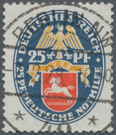 Deutsches Reich - Weimar: 1928, 25 Pfg. Nothilfe Mit Stehendem Wasserzeichen, Sauber Klar Und Zentri - Unused Stamps