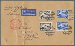 Deutsches Reich - Weimar: 1930, 2 Und 4 RM. Zeppelin 1. Südamerikafahrt, Zwei Sätze Auf Brief Der Ru - Neufs