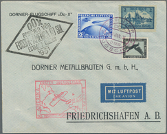 Deutsches Reich - Weimar: 1930, 2 RM Südamerikafahrt Auf DO-X Brief, Mit ZuF 2 M. Adler Auf Sockel U - Neufs