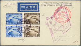 Deutsches Reich - Weimar: 1930, 2 M. Und 4 M. Südamerikafahrt Jeweils Im Senkrechten Paar Mit Bordst - Unused Stamps