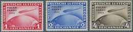 Deutsches Reich - Weimar: 1931, Polarfahrt, Kompletter Satz 1 RM Bis 4 RM, Lt. Attestkopie Grabowski - Neufs