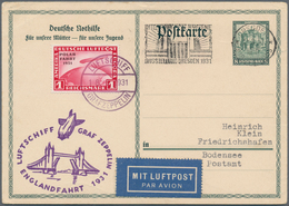 Deutsches Reich - Weimar: 1931, 1 RM Polarfahrt Mit Fehlendem Bindestrich, Farbfrischer Wert Portori - Unused Stamps