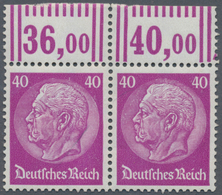 Deutsches Reich - 3. Reich: 1933, 40 Pfg. Hindenburg (Waffeln), Einwandfrei Postfrisches Oberrandpaa - Covers & Documents