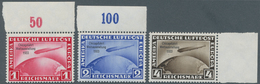 Deutsches Reich - 3. Reich: 1933, Chicagofahrt, Kompletter Satz 1 RM Bis 4 RM Vom Rand, Ränder Vorge - Covers & Documents