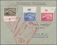 Deutsches Reich - 3. Reich: 1933, Chicago-Fahrt, Komplette Ausgabe 1-4 RM Als Satzbrief Ohne Zusatzf - Covers & Documents