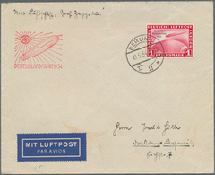 Deutsches Reich - 3. Reich: 1934. Original Cover Flown On The Graf Zeppelin LZ127 Airship's 1934 Deu - Lettres & Documents