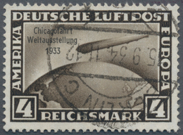 Deutsches Reich - 3. Reich: 1933, 4 Mark Chicagofahrt Sauber Gestempelt. - Covers & Documents