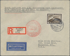 Deutsches Reich - 3. Reich: 1936, 4 RM Chicagofahrt Auf Einschreibe-Zeppelinbrief Der Nordamerikafah - Covers & Documents
