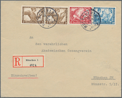 Deutsches Reich - 3. Reich: 1933, 2 X 3 Pf, 12 Pf Und 20 Pf "Wagner", Jeweils Gezähnt K 14 : 13, Ent - Lettres & Documents
