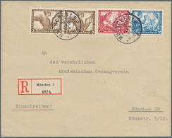 Deutsches Reich - 3. Reich: 1933, 2 X 3 Pf, 12 Pf Und 20 Pf "Wagner", Jeweils Gezähnt K 14 : 13, Ent - Brieven En Documenten