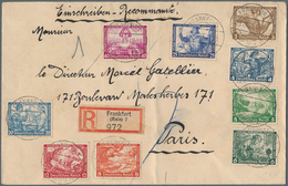 Deutsches Reich - 3. Reich: 1933 'Wagner', Kompletter Satz Auf R-Brief Von Frankfurt (Main) Nach Par - Lettres & Documents