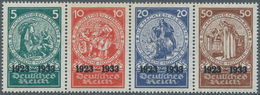 Deutsches Reich - 3. Reich: 1933, 5-50 Pfg. Nothilfe-Blockmarken Im Waagerechten Zusammendruck Ohne - Covers & Documents