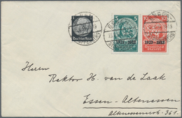 Deutsches Reich - 3. Reich: 1933, Nothilfe-Blockmarken 5 + 10 Pfg. Und 20 + 50 Pfg. Jeweils Im Waage - Lettres & Documents