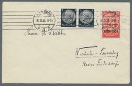 Deutsches Reich - 3. Reich: 1933, "10 Pfg. Einzelmarke Aus Nothilfeblock" Mit Zusatzfrankatur Als Po - Briefe U. Dokumente