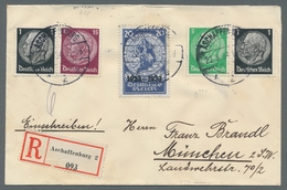 Deutsches Reich - 3. Reich: 1933, "20 Pfg. Einzelmarke Aus Nothilfeblock" Mit Zusatzfrankatur Als Po - Lettres & Documents