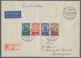 Deutsches Reich - 3. Reich: 1933, "10 Jahre Dt. Nothilfe"-Block, Dreimal Sauber Mit Seltenem Gelegen - Covers & Documents
