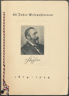 Deutsches Reich - 3. Reich: 1934. Außergewöhnliches Offizielles Buch Der Deutschen Reichspost, "über - Briefe U. Dokumente