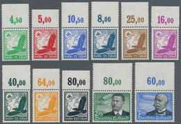 Deutsches Reich - 3. Reich: 1934, Flugpostmarken 5 Pfg. Bis 3 RM, Einwandfrei Postfrischer Satz Vom - Covers & Documents