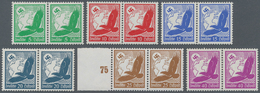 Deutsches Reich - 3. Reich: 1934, Flugpostmarken, Kpl. Satz In Waag. Paaren, Mi. 1600,- - Covers & Documents