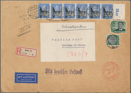 Deutsches Reich - 3. Reich: 1934, Flugpost 3 RM Lilienthal Im Senkrechten 6er-Streifen Vom Oberrand - Lettres & Documents