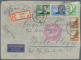 Deutsches Reich - 3. Reich: 1937, 20.7. 3 RM Zeppelin Mit Waagerechter Gummiriffelung In MiF Mit 2 R - Lettres & Documents