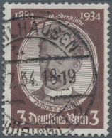 Deutsches Reich - 3. Reich: 1934, 3 Pf Kolonialforscher Dunkelrötlichbraun/dunkelsiena Sauber Gestem - Covers & Documents