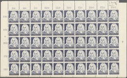 Deutsches Reich - 3. Reich: 1935, 25 (Pfg) Händel, 1 Kpl. Bogen, Gefaltet Und 1 Oberer Halbbogen Ohn - Lettres & Documents
