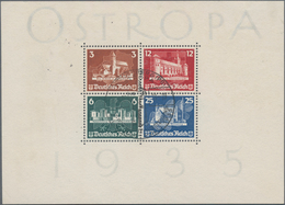 Deutsches Reich - 3. Reich: 1935, Ostropa-Block, Saubere Erhaltung In Originalgrösse, Fast Zentrisch - Briefe U. Dokumente
