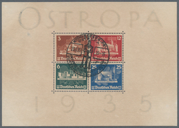 Deutsches Reich - 3. Reich: 1935, Ostropa-Block, Entwertet Mit Ersttagsonderstempel "KÖNIGSBERG (PR) - Briefe U. Dokumente