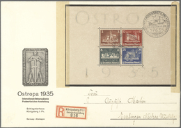 Deutsches Reich - 3. Reich: 1936. Ostropa-Block Auf Umschlag Großformatigen, Illustrieten Briefumsch - Briefe U. Dokumente