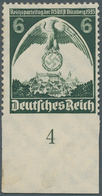 Deutsches Reich - 3. Reich: 1935, Reichsparteit 6 Pfg. Schwarzgrün, Unten UNGEZÄHNTES Ungebrauchtes - Briefe U. Dokumente