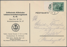 Deutsches Reich - 3. Reich: 1936, Gottlieb Daimler 6 Pf Grün Mit Dem Seltenen Plattenfehler "Anlasse - Lettres & Documents