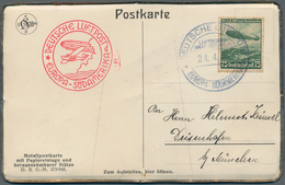 Deutsches Reich - 3. Reich: 1936. 70 Pfg Grün "Mit LZ 129 Nach Nordamerika" , Als Seltene Bordpost A - Briefe U. Dokumente