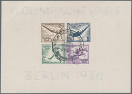 Deutsches Reich - 3. Reich: 1936, Block-Ausgabe "Olympische Sommerspiele In Berlin", UNGEZÄHNT, Der - Lettres & Documents