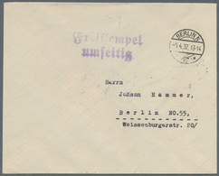 Deutsches Reich - 3. Reich: 1937, Hitler-Block Rückseitig Auf Orts-Brief Als FDC "BERLIN N * 37 * -5 - Lettres & Documents