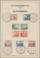 Deutsches Reich - 3. Reich: 1937, WHW Schiffe 15+10 Pf Mit Seltenem Plattenfehler "Peilstab" Zusamme - Lettres & Documents