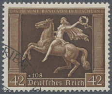 Deutsches Reich - 3. Reich: 1938, 42 Pfg. Braunes Band Einwandfrei Sondergestempelt über Eck Mit Der - Covers & Documents