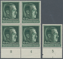 Deutsches Reich - 3. Reich: 1938, Reichsparteitag Nürnberg 6+19 Pf. Hitler Grün Mit Seltener WAAGREC - Covers & Documents