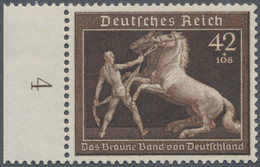Deutsches Reich - 3. Reich: 1939, 42Pf+108 Pf, Braunes Band Mit Rückseitigem Vollabklatsch Der Braun - Briefe U. Dokumente